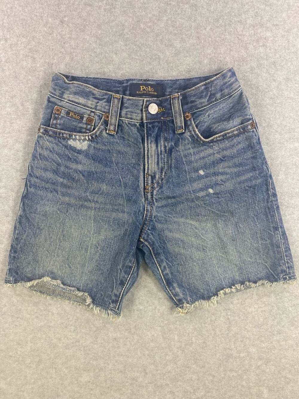 Polo Ralph Lauren Boys Sullivan Slim Cut-Off Denim Shorts Size 6